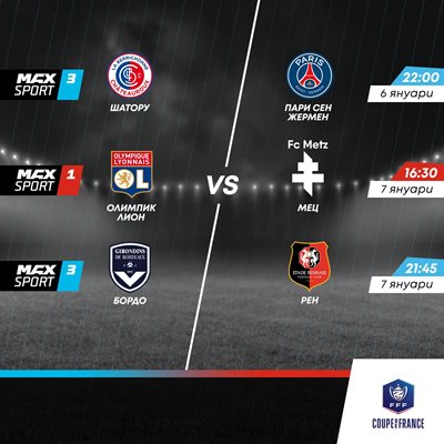 MAX Sport ще излъчва Купата на Франция през следващите 4 сезона