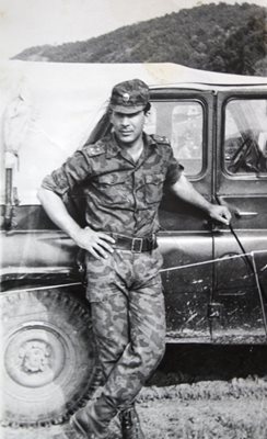 Красен Костов като офицер в Българската армия