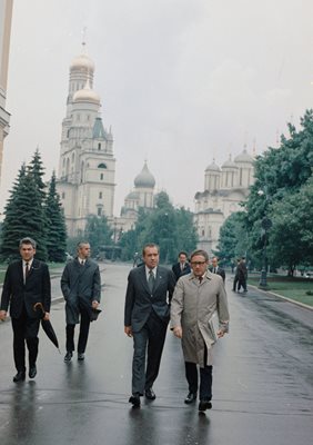 Хенри Кисинджър с Ричард Никсън в Москва