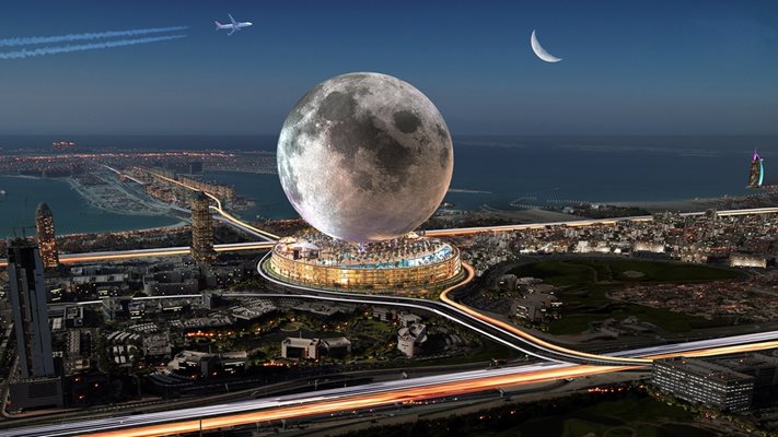 Така ще изглежда "Луна" в Дубай снимка moonworldresorts.com