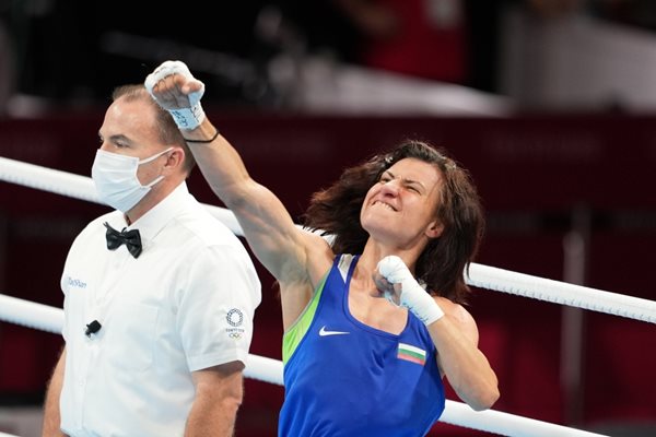 Стойка Кръстева триумфира на олимпийските игри в Токио и стана първата българска боксьорка с шампионска титла от най-големия спортен форум. СНИМКА: ЛЮБОМИР АСЕНОВ, LAP.BG