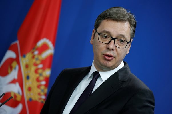 Президентът на Сърбия Александър Вучич  СНИМКА: Ройтерс