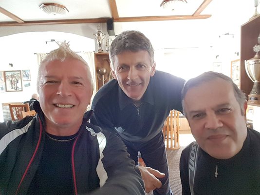 Кирил Пелтеков, Петър Попангелов и Пламен Минчев заедно преди 2 седмици на ски.