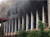 Пожар на стадион "Академик" в София (видео)