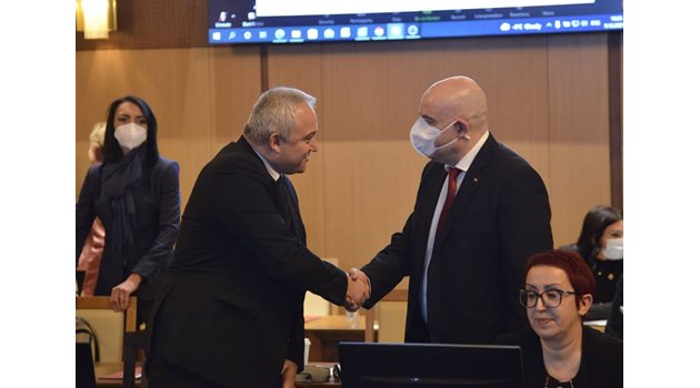 Правосъдният министър Иван Демерджиев (вляво) уважи форума на прокуратурата. 