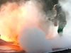 Пламнал камион спря движението по пътя Плевен - Русе