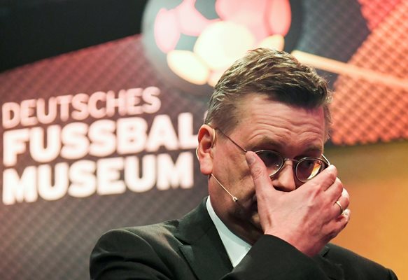 Райнхард Гриндел ръководеше германския футбол от април 2016 г. до оттеглянето си заради скандала през април 2019 г.

СНИМКА: РОЙТЕРС