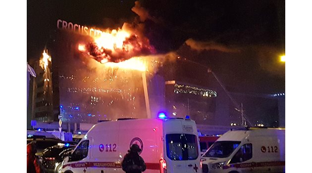 Терористичният акт в Москва отне живота на десетки. Снимка: Китайска медийна група
