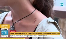 Мазилка падна и рани жена в центъра на София