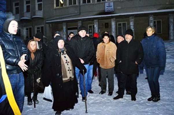 През януари жители на Галиче протестираха срещу решението на съда Чоков да бъде пуснат под домашен арест Снимка: Валери Ведов
