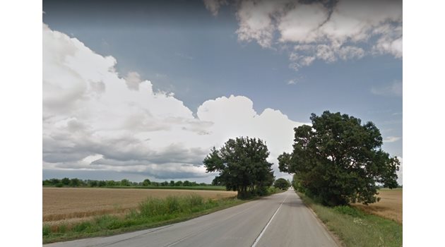 Пътят Генерал Тошево - Добрич СНИМКА: Google Street View