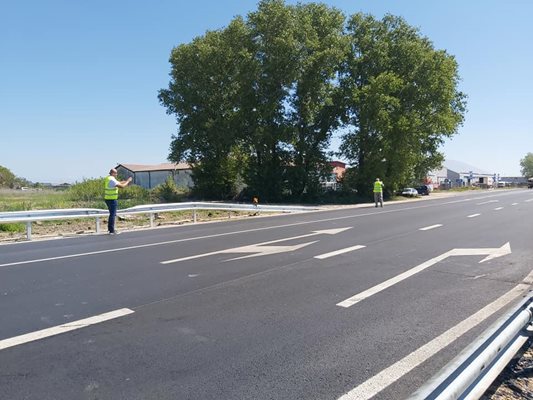 Ремонтираното Околовръстно шосе на Пловдив, където на Великден стана катастрофа с три жертви.