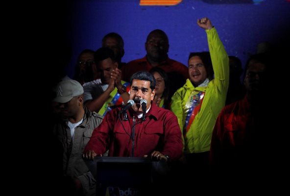 Мадуро събра почти 6,2 милиона гласа на изборите в неделя. Снимка РОЙТЕРС