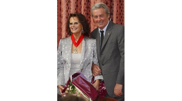 С Клаудия Кардинале през 2008 г.