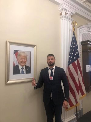 Николай Бареков в Белия Дом, където се срещна преди дни със съветниците по въпросите за Европа и Русия на американския президент Доналд Тръмп.