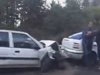 Катастрофа затапи и "Тракия" на 20 км от София (Видео)
