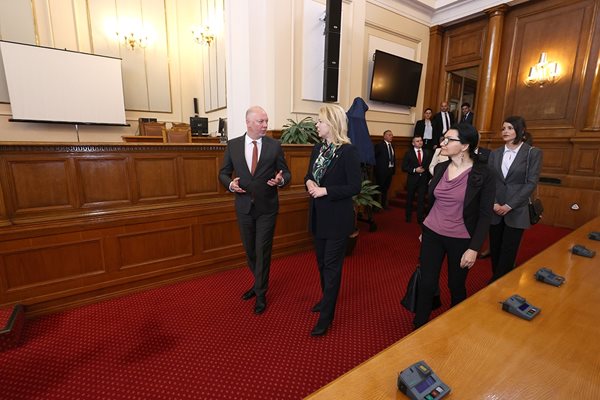 Росен Желязков се срещна с председателя на Черна гора Даниела Джурович Снимка: Пресцентър Народно събрание
