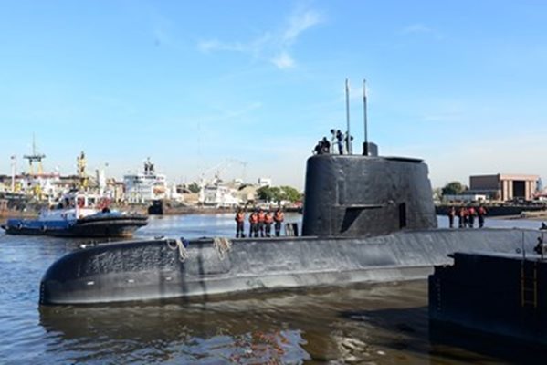 Аржентинската подводница "Сан Хуан". Снимка: Ройтерс