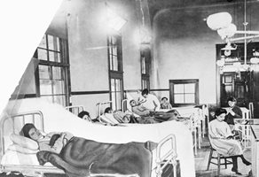 Недоволната Мери Малън в болницата, в която остава под карантина от 1914 г. до смъртта си през 1938 г.

СНИМКА: АРХИВ