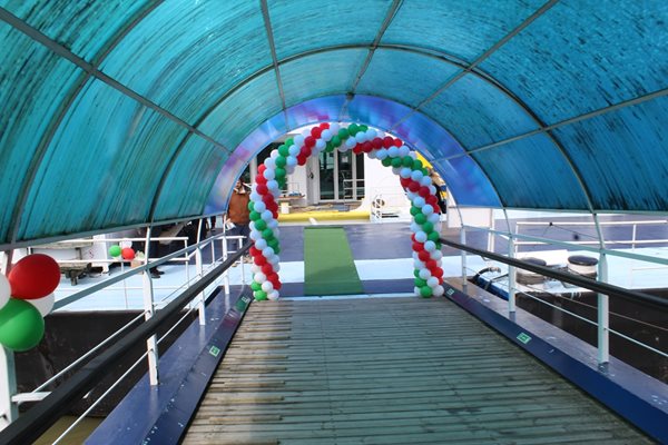 Първият за сезона български туристически кораб акостира в Русе Снимка: Община Русе пресцентър