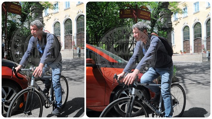 Синоптикът Симеон Матев знае кога да кара колело (Снимки)