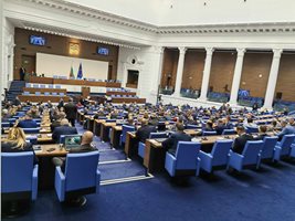 Кадър от заседание на парламента