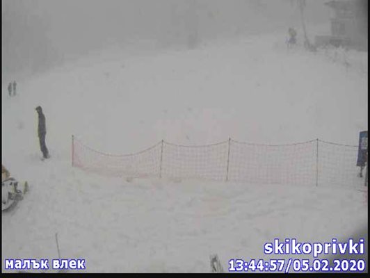 На Копривките вече може да се карат ски върху естествен сняг. 