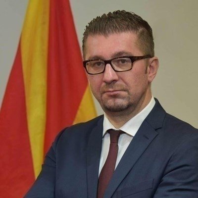 Лидерът на ВМРО-ДПМНЕ Християн Мицкоски  СНИМКА: Ройтерс