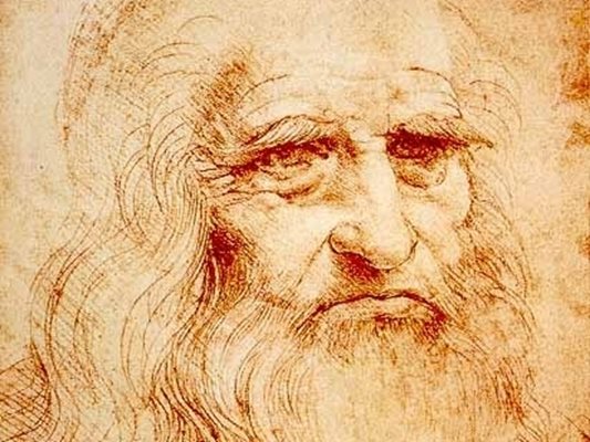 Автопортретът на Леонардо да Винчи е нарисуван от

него, когато бил 63-годишен