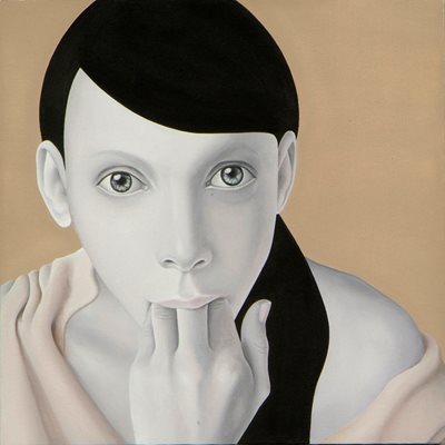 Искра Благоева – Обичай себе си, 2009, 30 х 30 см, акрил върху платно, частна колекция
