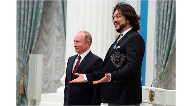Филип Киркоров на гости на руския президент Владимир Путин.