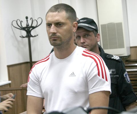 Ангел Желязков във Военния съд в Пловдив по време на едно от съдебните заседания.
