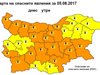 Оранжев код за високи температури за 17 области, жълт – в останалите 11 за утре