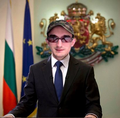 Колаж като президента на България