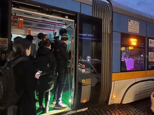 Музикален трамвай обиколи София
Снимки: Център за градска мобилност