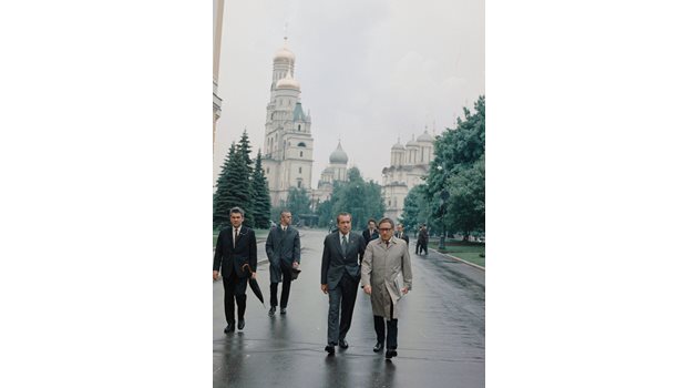 Хенри Кисинджър с Ричард Никсън в Москва