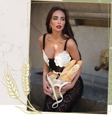 Николета Лозанова рекламира хляба на свекърите