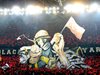 Българското знаме на шлема на спасител - уникална хореография на мач в Турция! (Снимки)