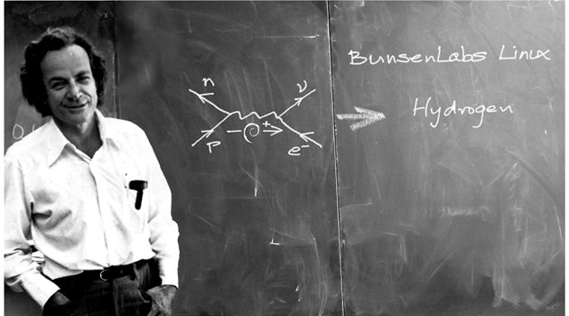 Един от големиет приноси на Файнман са неговите диаграми, с които много лесно физиците правят изчисленията си.