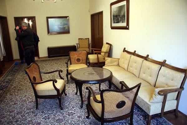 Кафе-салонът, където цар Борис Трети е посрещал гости.