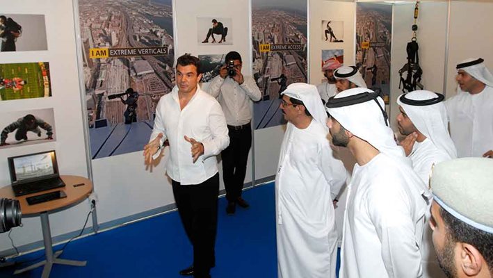 Иван Кристоф на изложение в Дубай през 2010 г. Снимки и видео: Личен архив