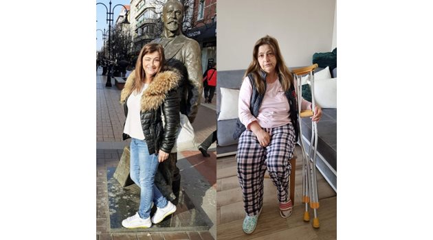 Бояна Иванова преди и след болестта.
Снимка: Фейсбук