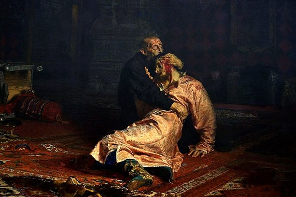 Картината на Иля Репин "Иван Грозни убива сина си " Снимка: Уикипедия/  Tretyakov Gallery