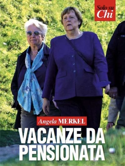 Меркел с приятелката си Анете Шаван
СНИМКА  Факсимиле от сп.”Ки”