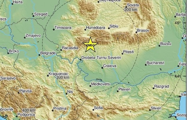 Трус с магнитуд 5,5 по скалата на Рихтер е регистриран в Румъния в 15,16 часа , съобщиха от Европейския сеизмологичен център.