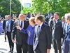 Меркел, Макрон и Мей дойдоха пеша, Борисов ги посрещна пред НДК (Снимки)