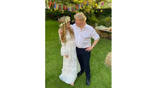 Boris Johnson’s third wife married him barefoot and with a rented dress