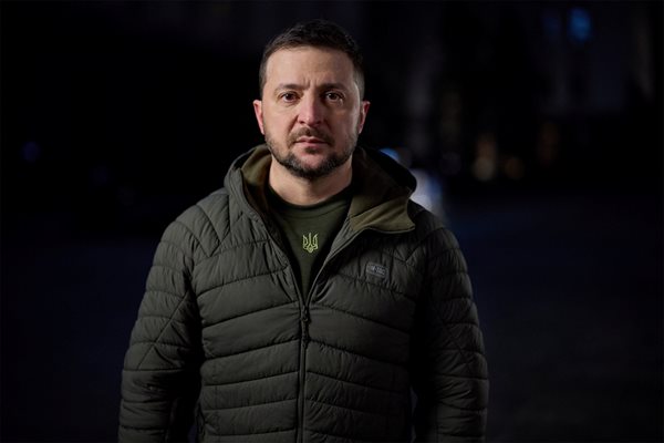 Zelensky with jacket on M-TAS