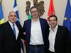 Започна срещата на Борисов с Ципрас и Вучич в Белград (Снимки)