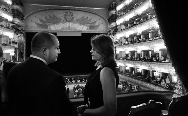 Радеви в Болшой театър по време на официалното посещение на държавния глава в Русия през май 2018 г.  СНИМКА: САЙТ НА ПРЕЗИДЕНТА